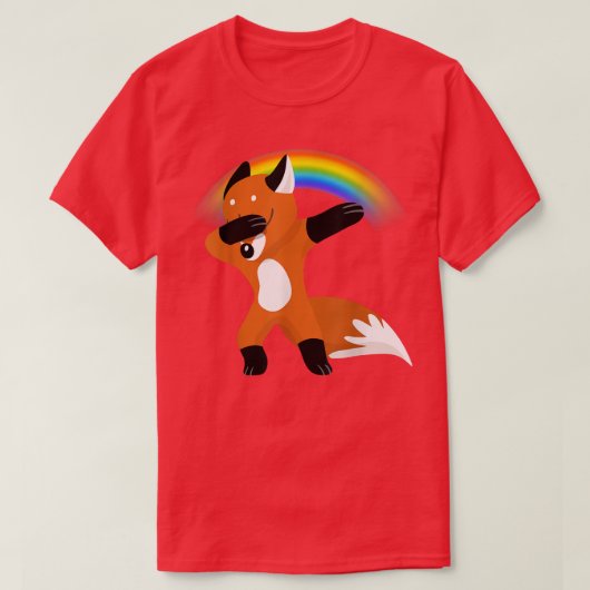 Dabbing of Rainbow LGBT T-shirt (Design voorkant)