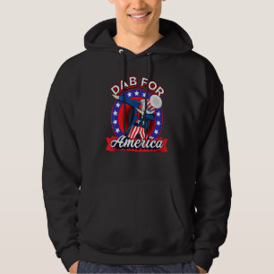 Dabbing oom Sam 4 juli Mannen Vrouwen voor mij Hoodie