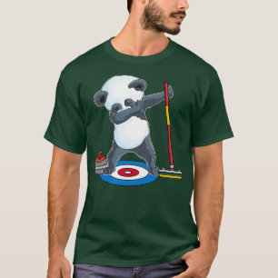 Dabbing Panda curling IJzer beer Sport panda T-shirt