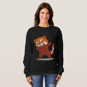 Dabbing Panda - Cute Kawaii Dabbing Red Panda Gift Trui (Voorkant volledig)