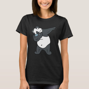 Dabbing Panda Gezichtsmasker Panda T-shirt