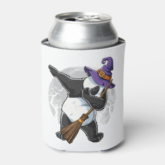 Dabbing Panda Halloween Shirten, Halloween 2021 Blikjeskoeler (Blikje Voorkant)