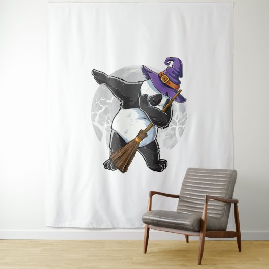 Dabbing Panda Halloween Shirten, Halloween 2021 Wandkleed (In situ)