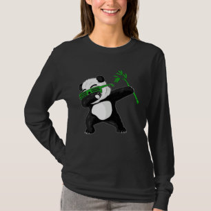 Dabbing Panda Schattig Dier Reuzenpanda Beer Dab T-shirt