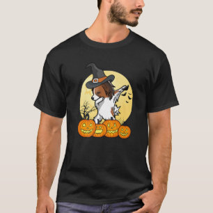Dabbing Papillon Dab Dance Funny Dog Halloween Gif T-shirt