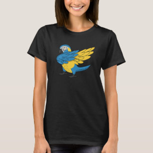 Dabbing Parrot I Funny Blue-throated Macaw Premium T-shirt