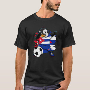 Dabbing Penguin Cuba Soccer Fans Jersey Football L T-shirt