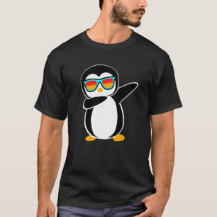 Dabbing Penguin Cute Animal Birthday Party T-shirt