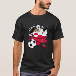 Dabbing Penguin Greenland Soccer Fans Jersey T-shirt