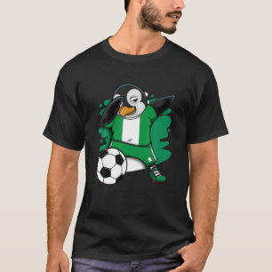 Dabbing Penguin Nigeria Voetbal T-shirt