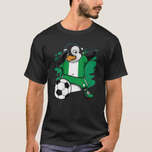 Dabbing Penguin Nigeria Voetbal T-shirt