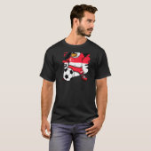 Dabbing Penguin Singapore Soccer Fans Jersey Footb T-shirt (Voorkant volledig)