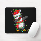 Dabbing Penguin Wearing Santa Hat - Penguin Lover Muismat (Met muis)