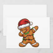 Dabbing Peperkoek Boom Licht Kerstmis Feestdagenkaart (Voorkant / Achterkant)