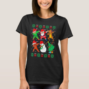 Dabbing Père Noël Elf Friends laide Xmas Sweat Dab