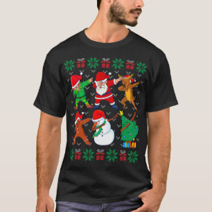 Dabbing Père Noël Elf Friends laide Xmas Sweat Dab