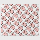 Dabbing Pig Cadeaupapier (Vlak)