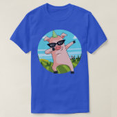 Dabbing Pig Dansend Boerderij Animal Piglet (2) T-shirt (Design voorkant)