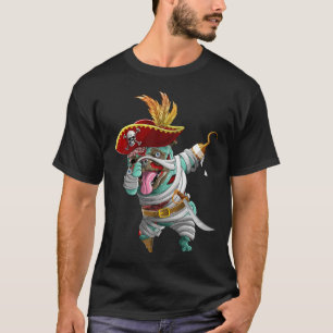 Dabbing Pirate Zombie Mummy Pug Schattigee Hallowe T-shirt