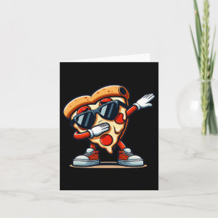 Dabbing Pizza Pizza Dancing Pizza Love Verjaardag Kaart