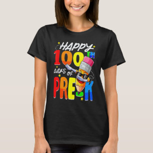Dabbing Potlood 100ste Dag Van School Pre K Jongen T-shirt