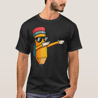Dabbing Potlood Dansend Rugzak Terug naar School E T-shirt