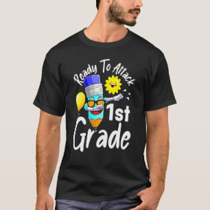 Dabbing Potlood klaar om 1st graad terug naar S aa T-shirt