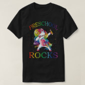 Dabbing Preschool Teacher Unicorn Tshirt 1er jour (Design devant)