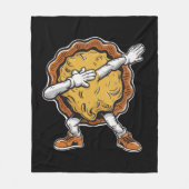 Dabbing Pumpkin Pie Thanksgiving Dag Fleece Deken (Voorkant)