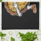 Dabbing Pumpkin Pie Thanksgiving Dag Theedoek (Gevouwen)