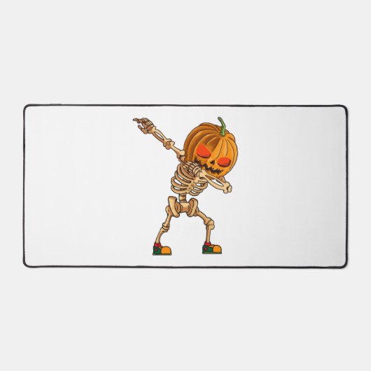 Dabbing Pumpkin - Scary Skeleton Costume - Funny H Bureaumat (Voorkant)