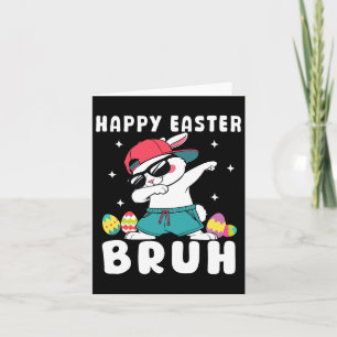 Dabbing Rabbit Easter Day Eggs Dab Boys Girls Kind Kaart