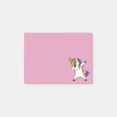 Dabbing Rainbow Unicorn Cute Post-it® Notes (Voorkant)