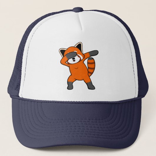 Dabbing Red Panda Cute Pet Animal Pandas Lover Gra (Voorkant)