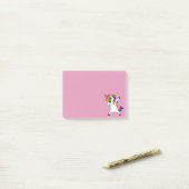 Dabbing Regenboog Eenhoorn Cute Post-it® Notes (Op bureau)