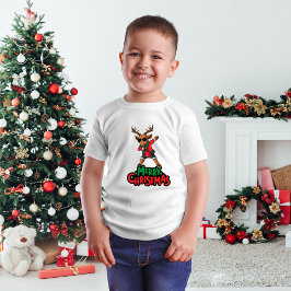 Dabbing Rendier Kerst Kinder T-shirt