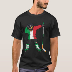Dabbing Rottweiler Italië IJshockey Fans Trui Wi T-shirt