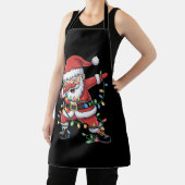 Dabbing Santa Claus Grappige kerstverlichting Schort (Insitu)