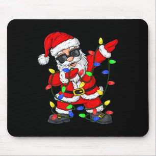 Dabbing Santa Claus kerstboomlampjes Kind Muismat