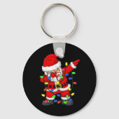 Dabbing Santa Claus kerstboomlampjes Kind Sleutelhanger (Achterkant)