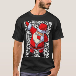 Dabbing Santa Claus kerstdagen voor jongens Mannen T-shirt