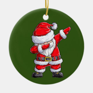 Dabbing Santa Claus kerstman Kinder jongens Meisje Keramisch Ornament