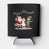 Dabbing Santa Elf Unicorn Christmas Kids Boys Men Blikjeskoeler (Voorkant)