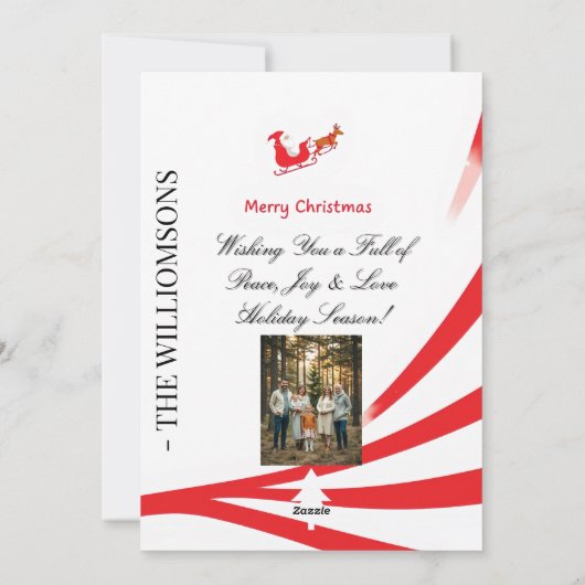 Dabbing Santa kerstkaart (Achterkant)