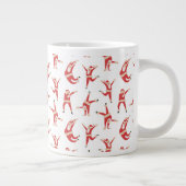 Dabbing Santa Leuk Kerstpatroon Extra Grote Beker (Rechts)