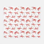 Dabbing Santa Leuk Kerstpatroon Fleece Deken (Voorkant (Horizontaal))