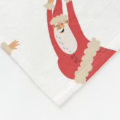 Dabbing Santa Leuk Kerstpatroon Fleece Deken (Hoek)