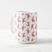 Dabbing Santa Leuk Kerstpatroon Koffiemok (Voorkant links)
