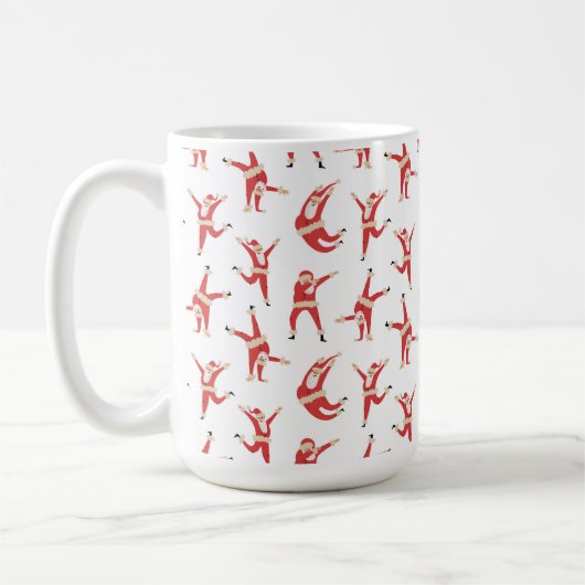 Dabbing Santa Leuk Kerstpatroon Koffiemok (Links)