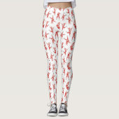 Dabbing Santa Leuk Kerstpatroon Leggings (Voorkant)